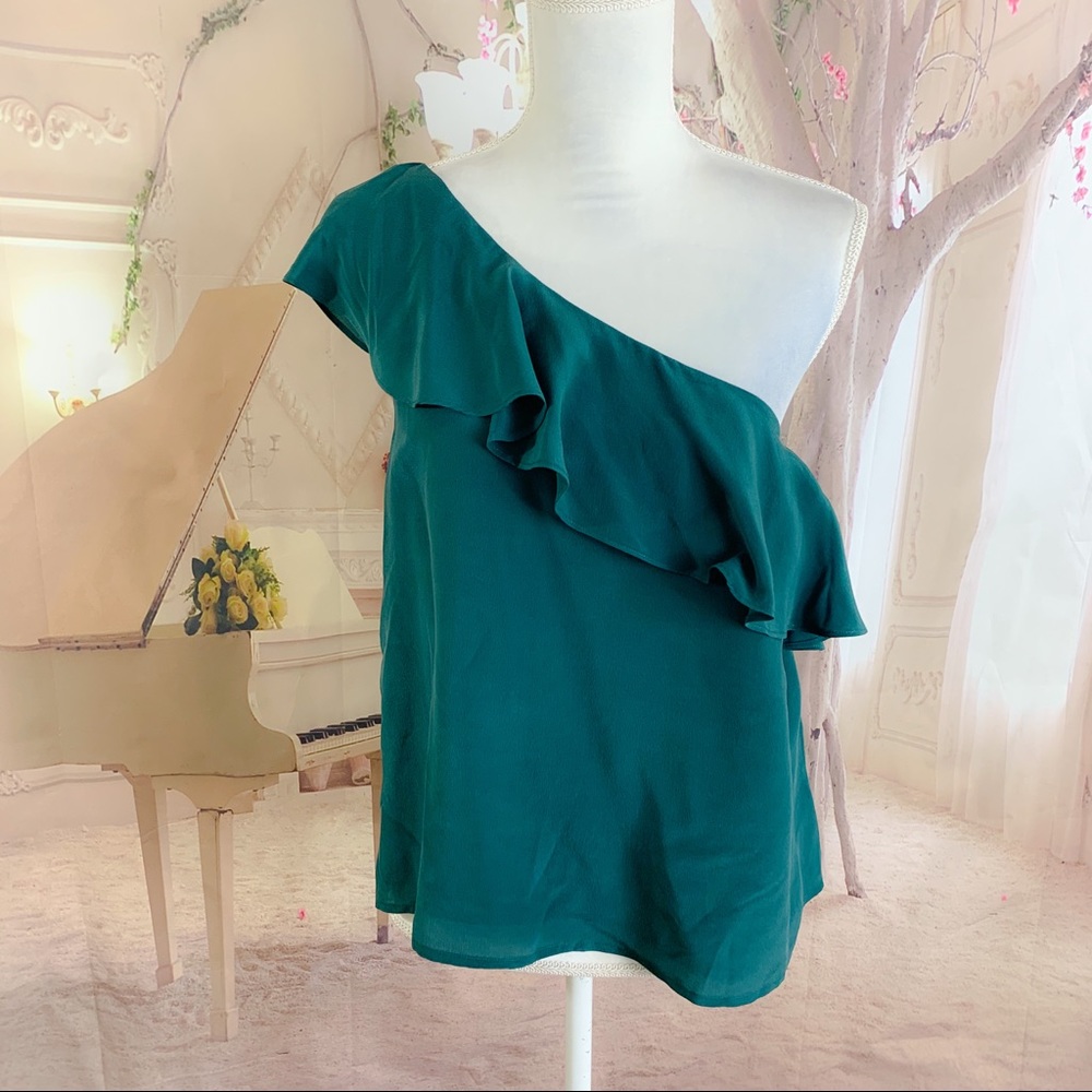 NEW Anthropologie Maeve Ruffle off Shoulder - Picture 2 of 9